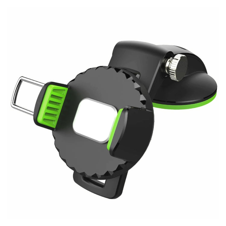 Multifunctional Car Center Console Dashboard Suction Cup Phone Holder (Green) - Universal Car Holders by buy2fix | Online Shopping UK | buy2fix
