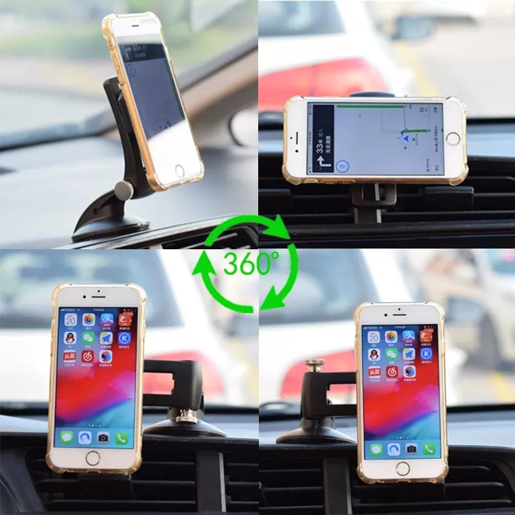 Multifunctional Car Center Console Dashboard Suction Cup Magnetic Phone Holder (Green) - Universal Car Holders by buy2fix | Online Shopping UK | buy2fix