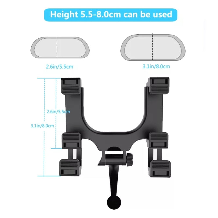Silicone Magnet Car Rear Mirror Navigation Phone Holder - Universal Car Holders by buy2fix | Online Shopping UK | buy2fix