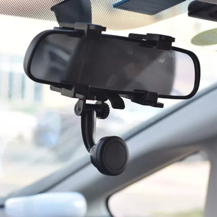 Silicone Magnet Car Rear Mirror Navigation Phone Holder - Universal Car Holders by buy2fix | Online Shopping UK | buy2fix