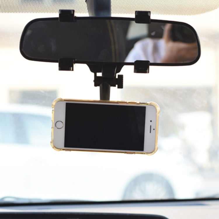 Silicone Magnet Car Rear Mirror Navigation Phone Holder - Universal Car Holders by buy2fix | Online Shopping UK | buy2fix