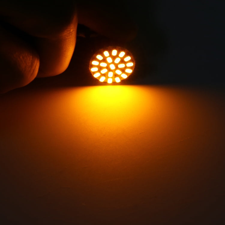10pcs 1156 DC12V 1.2W Car Turn Signal Light (Yellow Light) - Arrow Turn Lights by buy2fix | Online Shopping UK | buy2fix