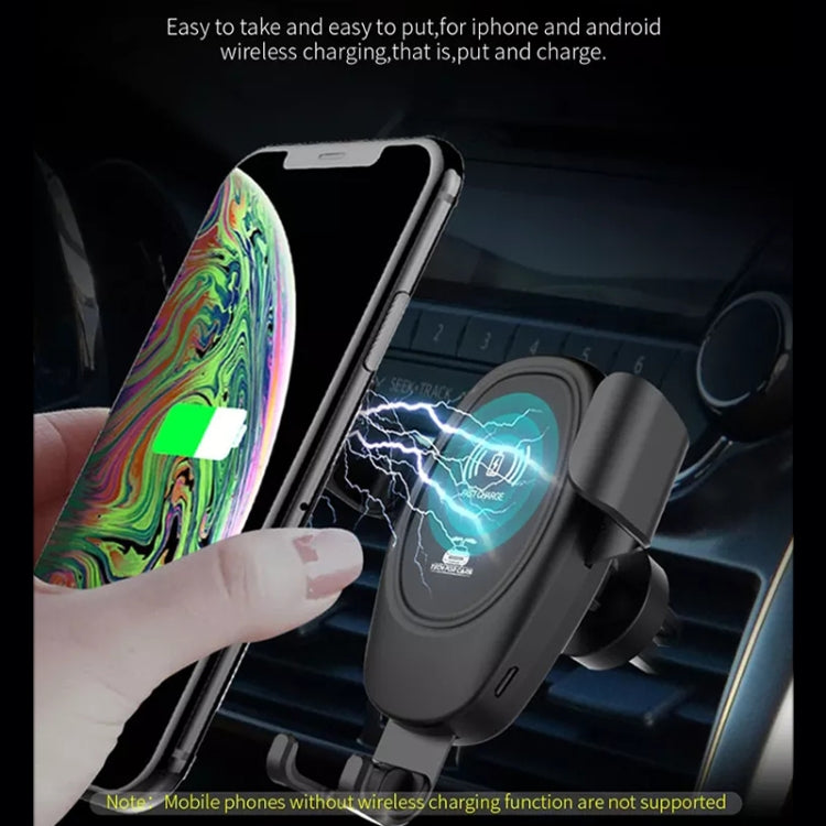 Car Wireless Charger Multifunctional Mobile Phone Wireless Charger Stand (Black) - Wireless Charger Holders by buy2fix | Online Shopping UK | buy2fix