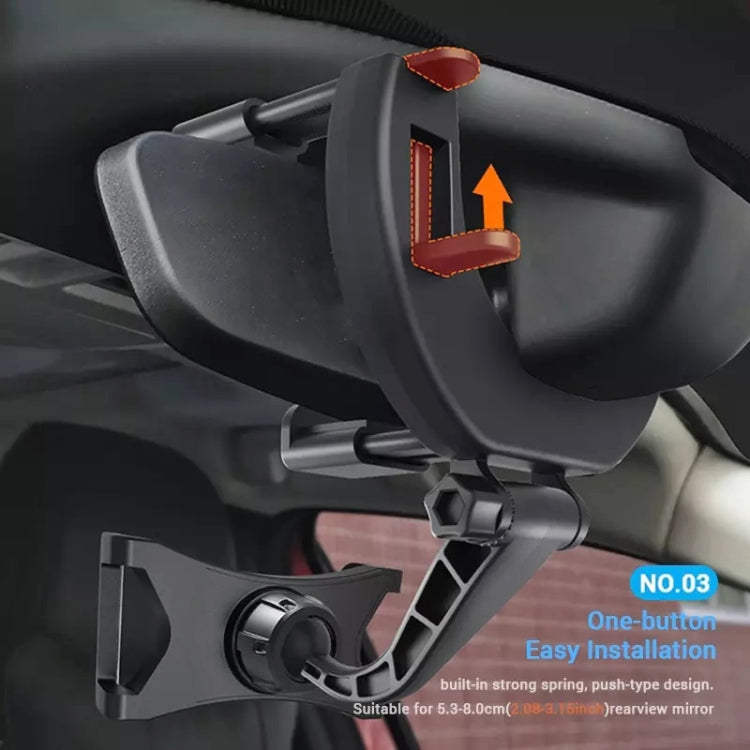 Car Rearview Mirror Phone Holder Universal Navigation Bracket - Universal Car Holders by buy2fix | Online Shopping UK | buy2fix