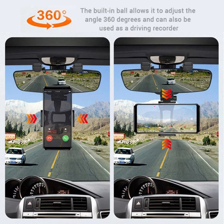 Car Rearview Mirror Phone Holder Universal Navigation Bracket - Universal Car Holders by buy2fix | Online Shopping UK | buy2fix