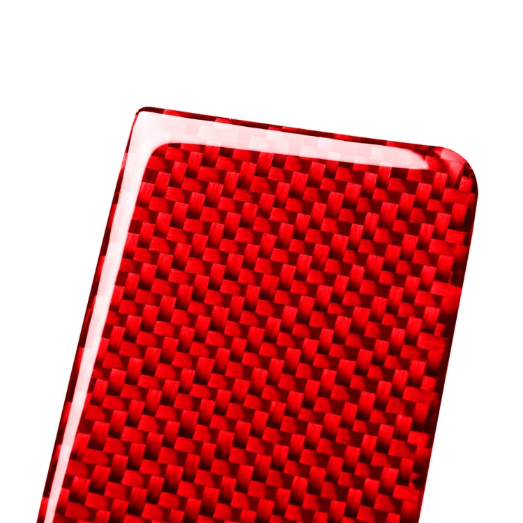 4 PCS Set for Honda CRV 2007-2011 Carbon Fiber Car Inner Armrest Gasket Decorative Sticker,Left and Right Drive Universal (Red) - Car Interior Mouldings by buy2fix | Online Shopping UK | buy2fix