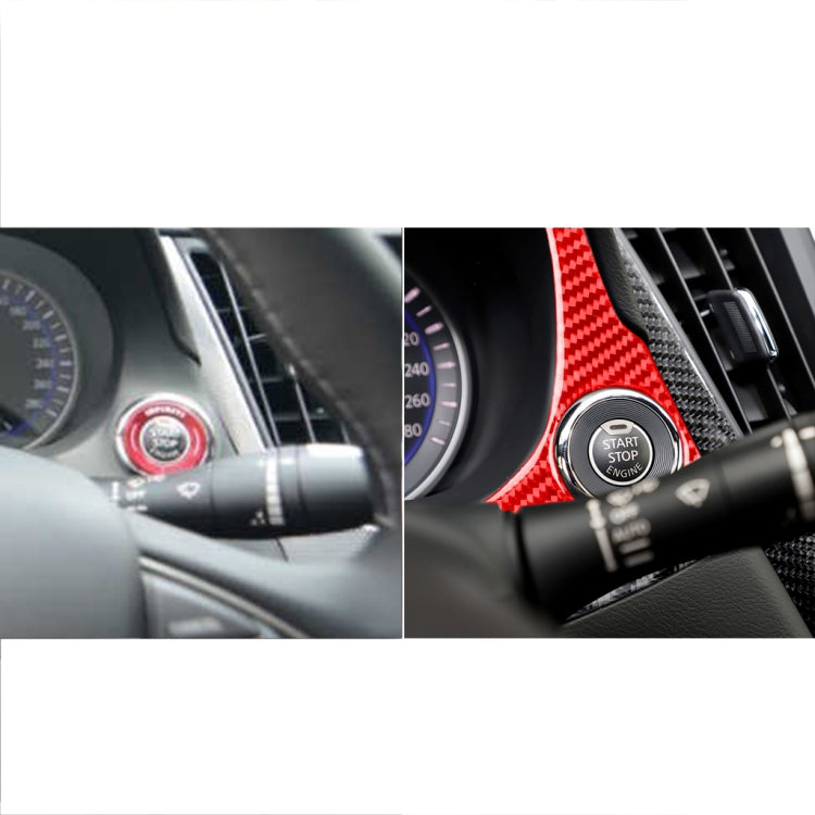 Car Carbon Fiber Dashboard Decorative Sticker for Infiniti Q50 2014-2020, Left Drive(Red) - Car Interior Mouldings by buy2fix | Online Shopping UK | buy2fix