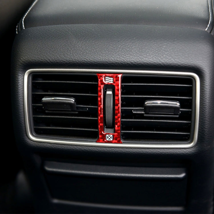 Car Carbon Fiber Rear Air Outlet Decorative Sticker for Infiniti Q50 2014-2020, Left and Right Drive(Red) - Car Interior Mouldings by buy2fix | Online Shopping UK | buy2fix