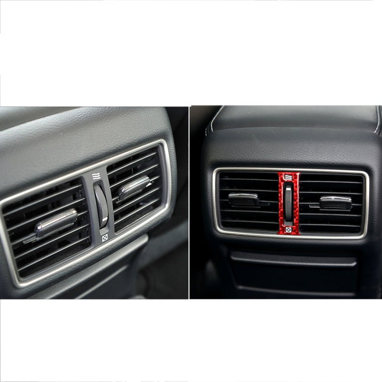 Car Carbon Fiber Rear Air Outlet Decorative Sticker for Infiniti Q50 2014-2020, Left and Right Drive(Red) - Car Interior Mouldings by buy2fix | Online Shopping UK | buy2fix