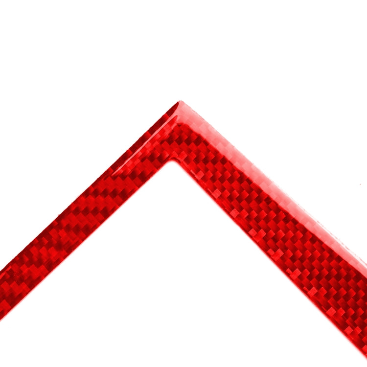 Car Carbon Fiber Navigation Frame Decorative Sticker for Infiniti Q50 2014-2020, Left and Right Drive(Red) - Car Interior Mouldings by buy2fix | Online Shopping UK | buy2fix