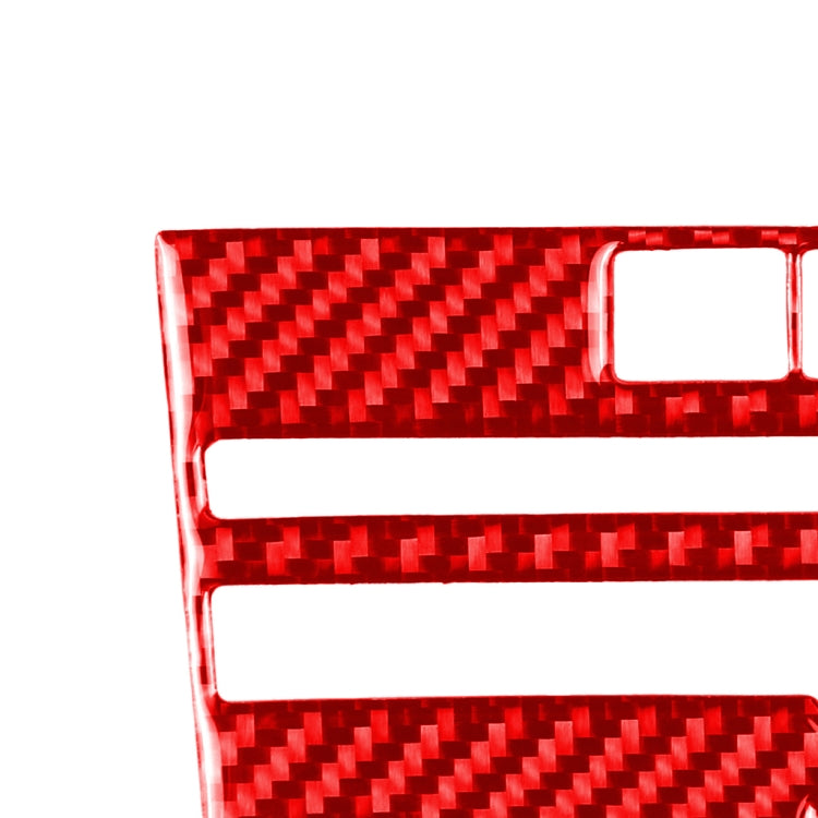 Car Carbon Fiber A Style CD Console Panel Decorative Sticker for Infiniti Q50 2014-2020, Right Drive(Red) - Car Interior Mouldings by buy2fix | Online Shopping UK | buy2fix