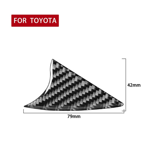 Car Carbon Fiber Air Conditioner Switch Decorative Sticker for Toyota Highlander 2014-2019, Left Drive by buy2fix
