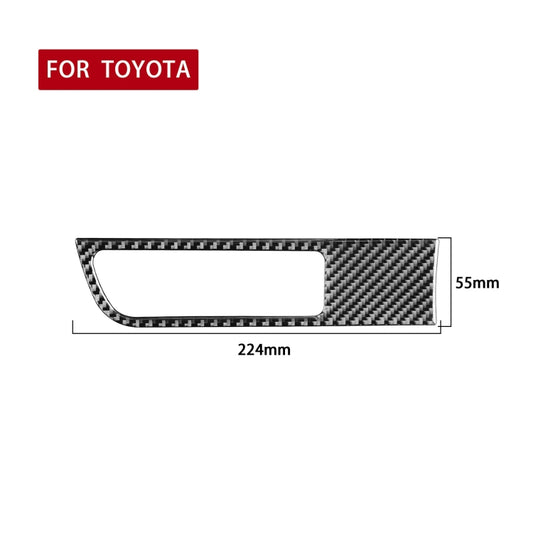 Car Carbon Fiber Driver Card Slot Panel Decorative Sticker for Toyota Highlander 2014-2019, Left Drive by buy2fix