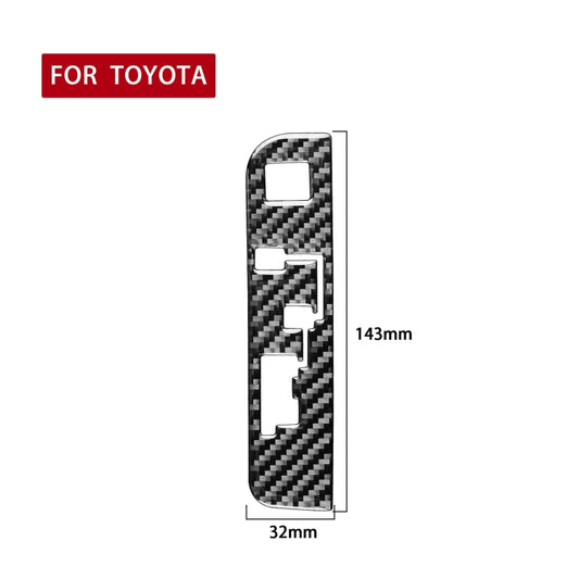Car Carbon Fiber Gear Indicator Decorative Sticker for Toyota Highlander 2014-2019, Left Drive by buy2fix