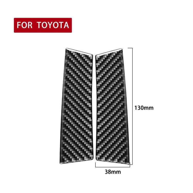 Car Carbon Fiber A-pillar Decorative Sticker for Toyota Highlander 2014-2019, Left Drive - Car Interior Mouldings by buy2fix | Online Shopping UK | buy2fix