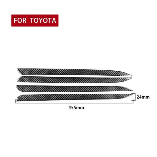 Car Carbon Fiber Door Trim Decorative Strip for Toyota Highlander 2014-2019, Left Drive by buy2fix