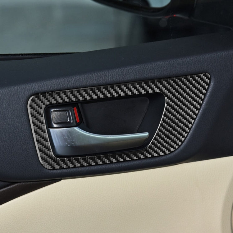 Car Carbon Fiber Inside Door Handle Panel Decorative Sticker for Toyota Highlander 2014-2019, Left Drive - Car Interior Mouldings by buy2fix | Online Shopping UK | buy2fix