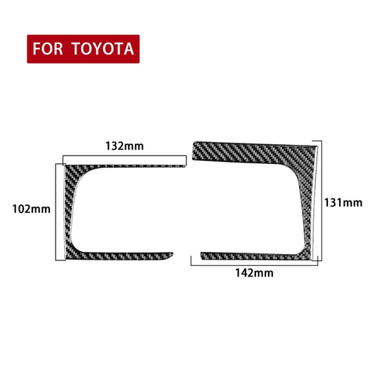 Car Carbon Fiber Side Air Outlet Decorative Sticker for Toyota Highlander 2014-2019, Left Drive by buy2fix