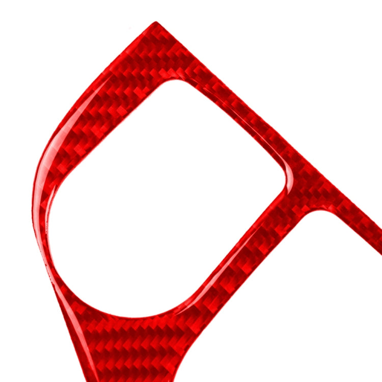 Car Carbon Fiber Gear Panel Decorative Sticker for Infiniti Q50 2014-2020, Right Drive (Red) - Steering Wheel Accessories by buy2fix | Online Shopping UK | buy2fix