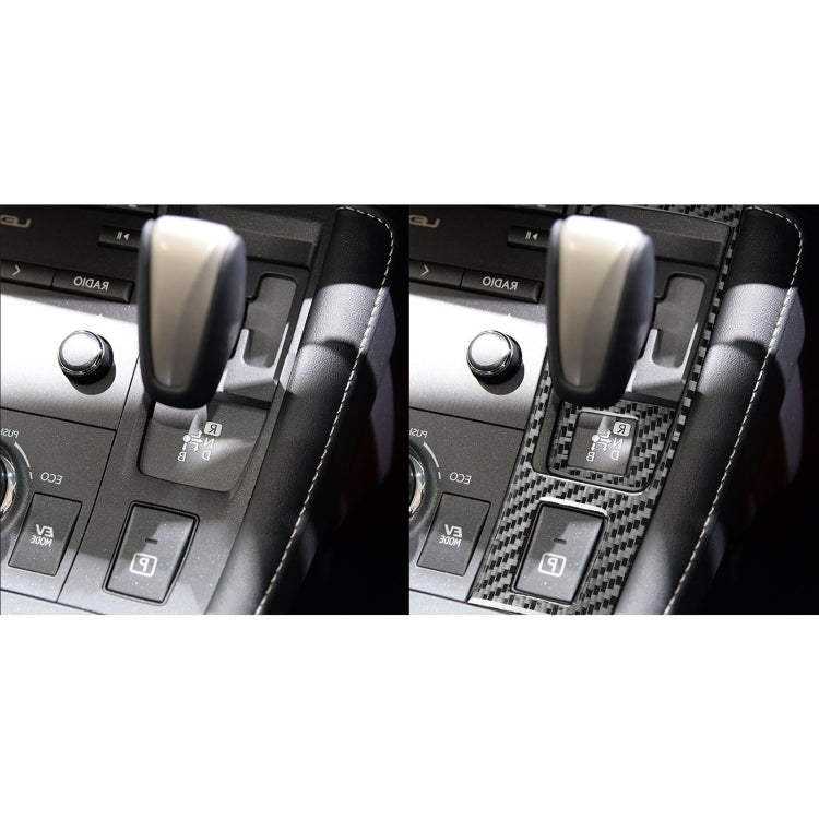 Car Carbon Fiber Gear Panel Decorative Sticker for Lexus CT 2011-2017, Right Drive by buy2fix