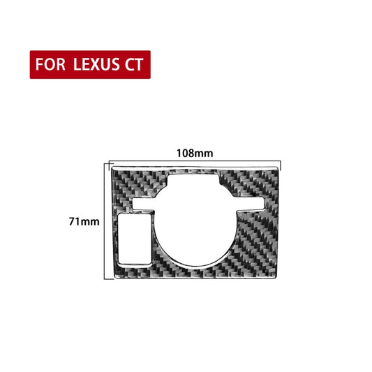 Car Control Panel Low-level Configuration Decorative Sticker for Lexus CT 2011-2017, Left Drive by buy2fix