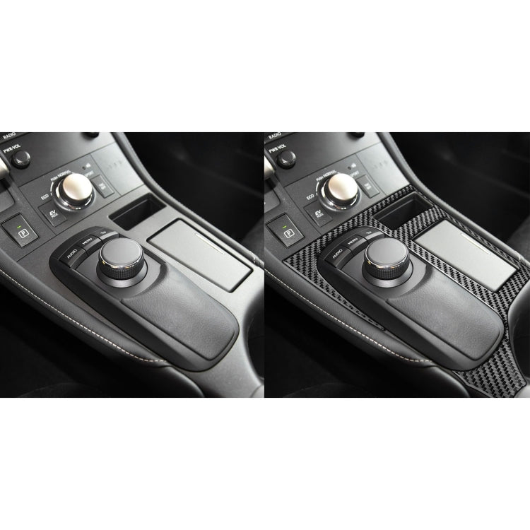 Car Carbon Fiber Central Control Panel Decorative Sticker for Lexus CT 2011-2017, Left Drive by buy2fix