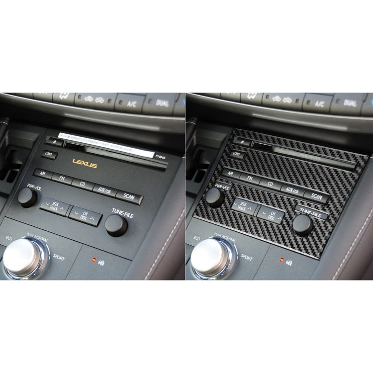 Car Carbon Fiber CD Panel C Decorative Sticker for Lexus CT 2011-2017, Left Drive by buy2fix