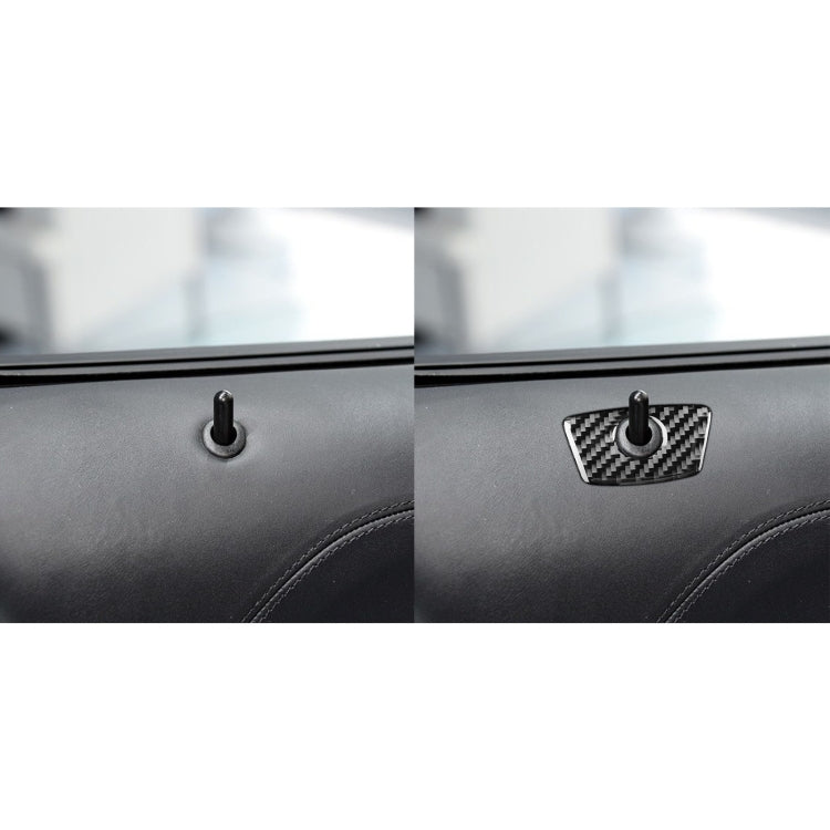 Car Carbon Fiber Door Decorative Sticker for Ford Explorer 2013-2019, Left Drive by buy2fix