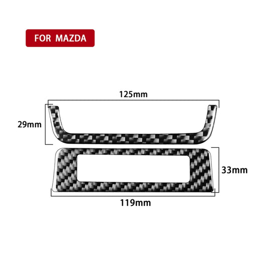 Car Carbon Fiber Headlight Frame Decorative Sticker for Mazda 3 Axela 2020, Right Drive by buy2fix