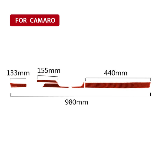 Car Carbon Fiber Center Control Decorative Sticker for Chevrolet Camaro 2017-2019, Left Drive (Red) by buy2fix