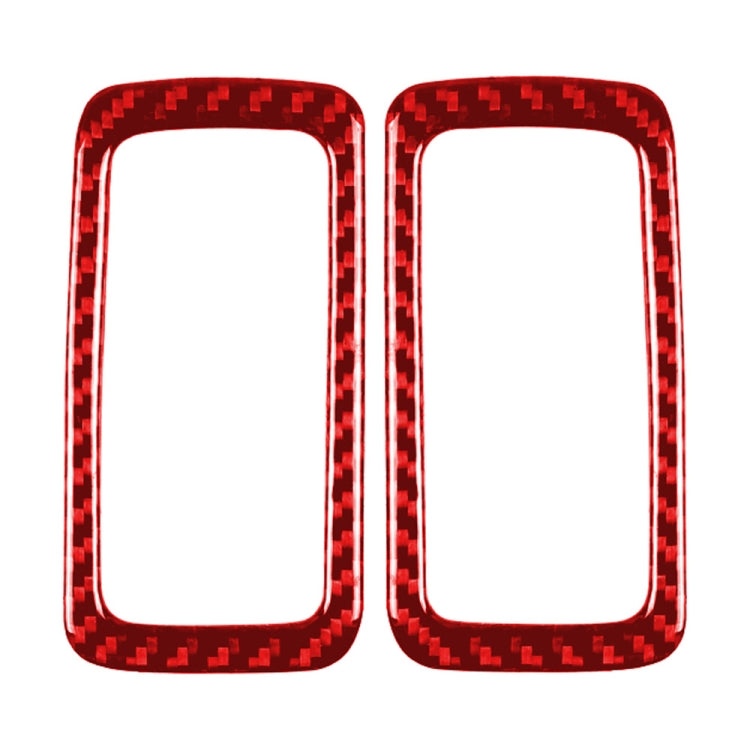 Car Carbon Fiber Rear Dome Light Panel Decorative Sticker for Porsche Macan 2014-2021, Left and Right Drive Universal (Red) - In Car by buy2fix | Online Shopping UK | buy2fix