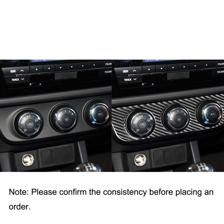 Car Carbon Fiber Air Conditioning Switch Panel Decorative Sticker for Toyota Corolla / Levin 2014-2018, Left Drive by buy2fix