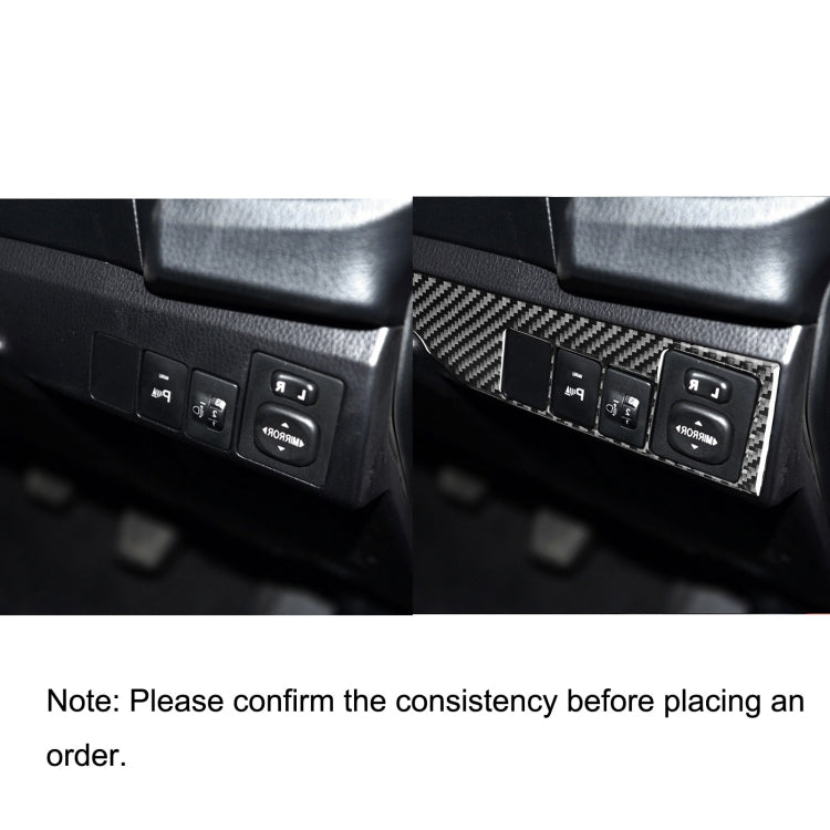 Car Carbon Fiber Headlight Switch Decorative Sticker for Toyota Corolla / Levin 2014-2018, Right Drive by buy2fix