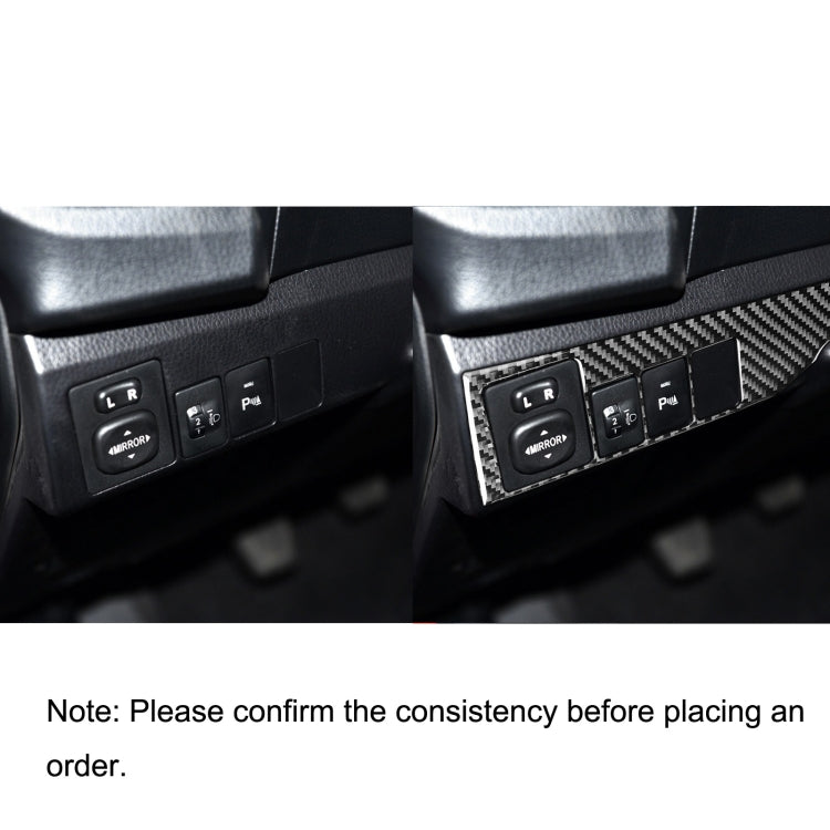Car Carbon Fiber Headlight Switch Decorative Sticker for Toyota Corolla / Levin 2014-2018, Left Drive by buy2fix