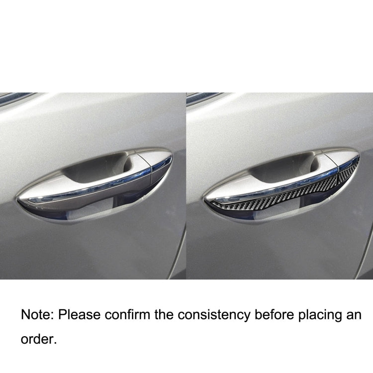 Car Carbon Fiber Door Outside Handle Decorative Sticker for Toyota Corolla / Levin 2014-2018, Left and Right Drive Universal by buy2fix