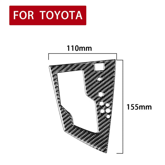 Car Carbon Fiber Gear Panel Decorative Sticker for Toyota Corolla / Levin 2014-2018, Right Drive (Carbon Fiber Black) by buy2fix
