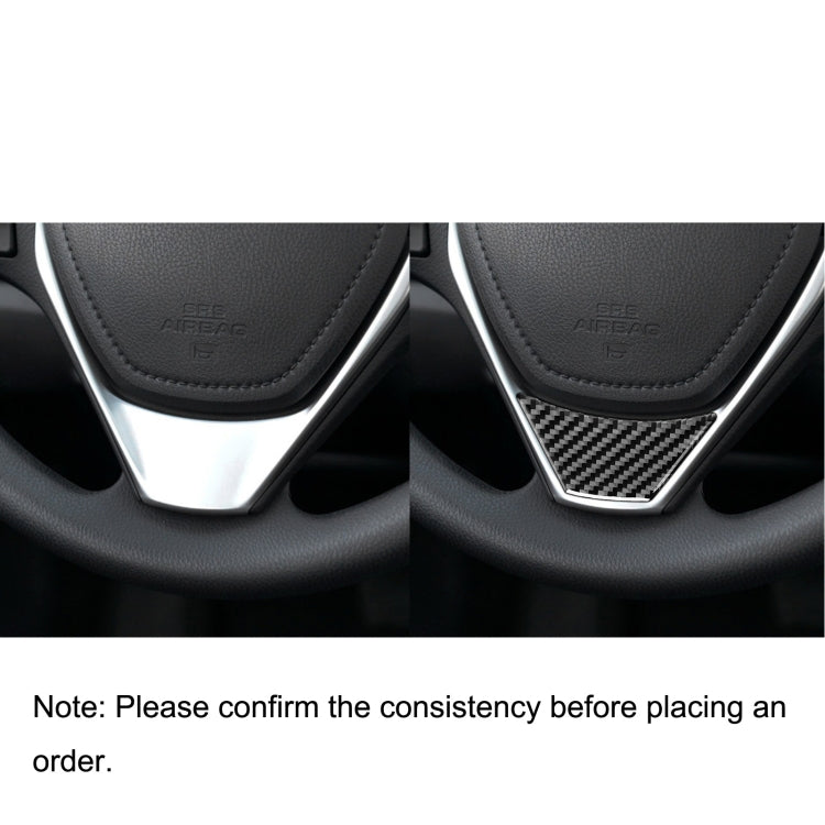 Car Carbon Fiber Steering Wheel Decorative Sticker for Toyota Corolla / Levin 2014-2018, Left and Right Drive Universal (Carbon Fiber Black) by buy2fix
