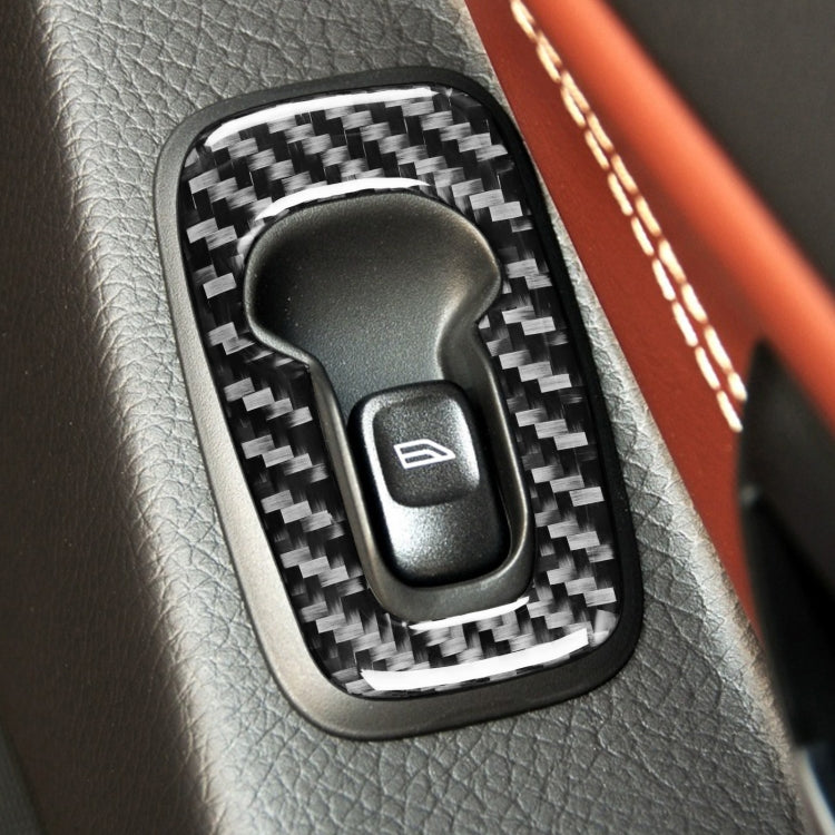 4 in 1 Car Carbon Fiber Door Set B Decorative Sticker for Volvo XC90 2003-2014, Right Drive - Car Interior Mouldings by buy2fix | Online Shopping UK | buy2fix