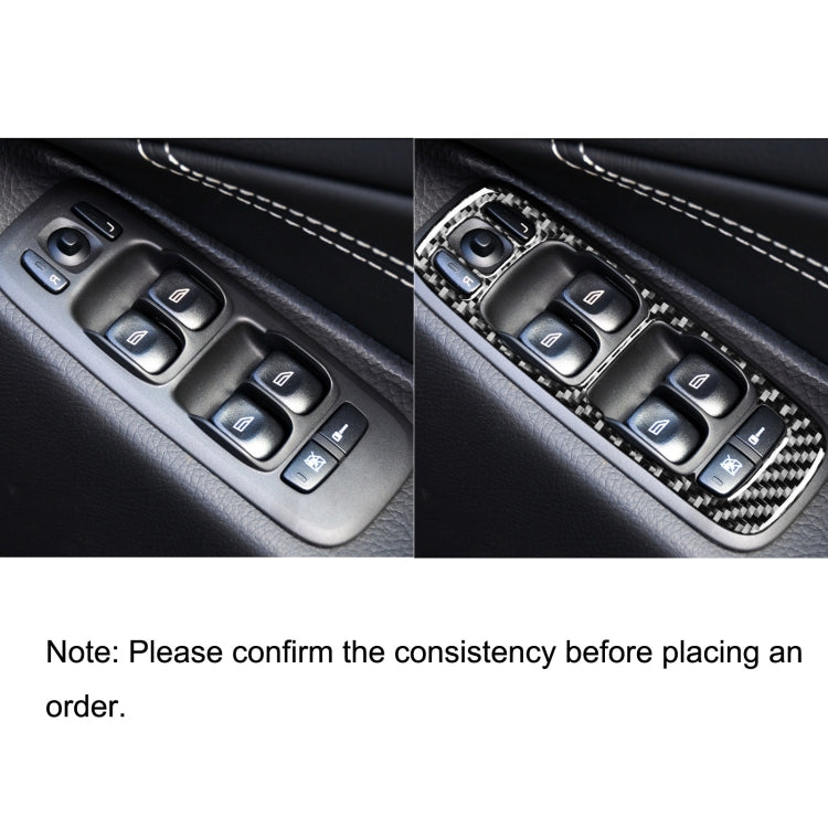 4 in 1 Car Carbon Fiber Door Set B Decorative Sticker for Volvo XC90 2003-2014, Right Drive - Car Interior Mouldings by buy2fix | Online Shopping UK | buy2fix