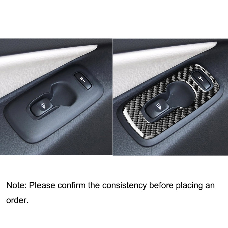 4 in 1 Car Carbon Fiber Door Set B Decorative Sticker for Volvo XC90 2003-2014, Right Drive - Car Interior Mouldings by buy2fix | Online Shopping UK | buy2fix