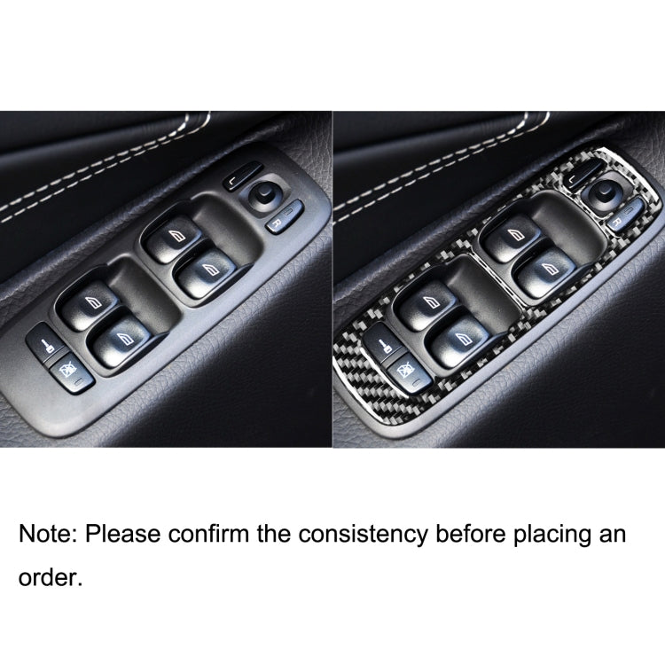 4 in 1 Car Carbon Fiber Door Set B Decorative Sticker for Volvo XC90 2003-2014, Left Drive - Car Interior Mouldings by buy2fix | Online Shopping UK | buy2fix