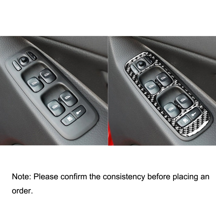 4 in 1 Car Carbon Fiber Door Set A Decorative Sticker for Volvo XC90 2003-2014, Right Drive - Car Interior Mouldings by buy2fix | Online Shopping UK | buy2fix