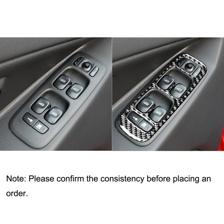 4 in 1 Car Carbon Fiber Door Set A Decorative Sticker for Volvo XC90 2003-2014, Left Drive - Car Interior Mouldings by buy2fix | Online Shopping UK | buy2fix