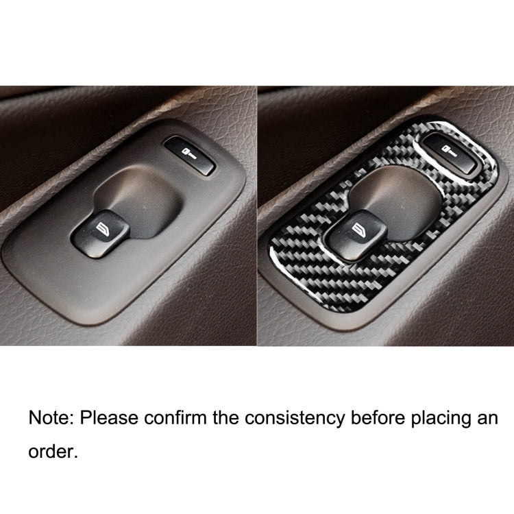 Car Carbon Fiber Window Lift A Decorative Sticker for Volvo XC90 2003-2007, Right Drive by buy2fix