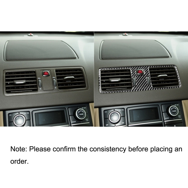 Car Carbon Fiber Central Air Outlet Decorative Sticker for Volvo XC90 2003-2014, Left and Right Drive Universal by buy2fix