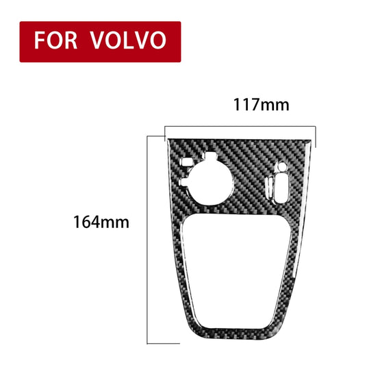 Car Carbon Fiber Headlight Control Decorative Sticker for Volvo XC90 2003-2014, Left and Right Drive Universal by buy2fix