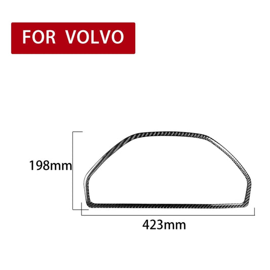 Car Carbon Fiber Speedometer Decorative Sticker for Volvo XC90 2003-2014, Left and Right Drive Universal by buy2fix