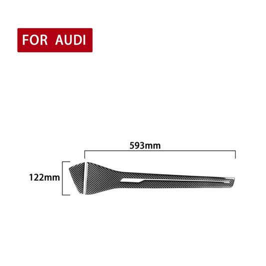 Car Carbon Fiber Central Control Decorative Sticker for Audi A6L / A7 2019-, Left Drive by buy2fix