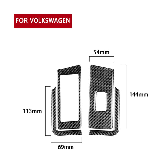 Car Carbon Fiber Glass Lift Panel Decorative Sticker for Volkswagen Beetle 2012-2019, Right Drive by buy2fix