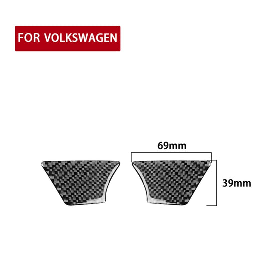 Car Carbon Fiber Inside Door Bowl Decorative Sticker for Volkswagen Beetle 2012-2019, Left and Right Drive Universal by buy2fix
